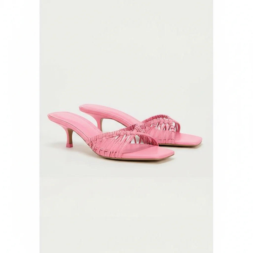 Rhinestone Short Heel Shoes - Image 3