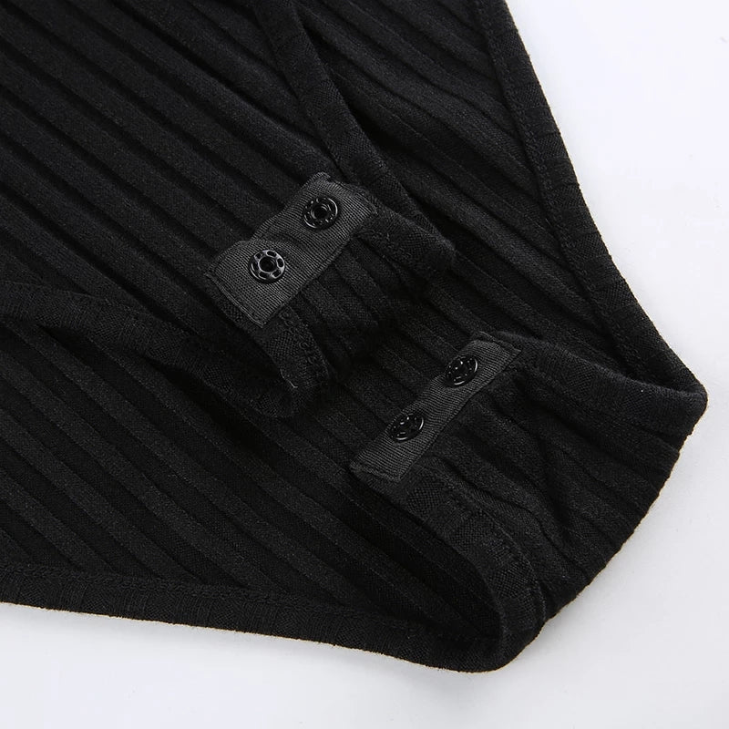 Ribbed Knit Bodysuit Turtleneck - Image 3