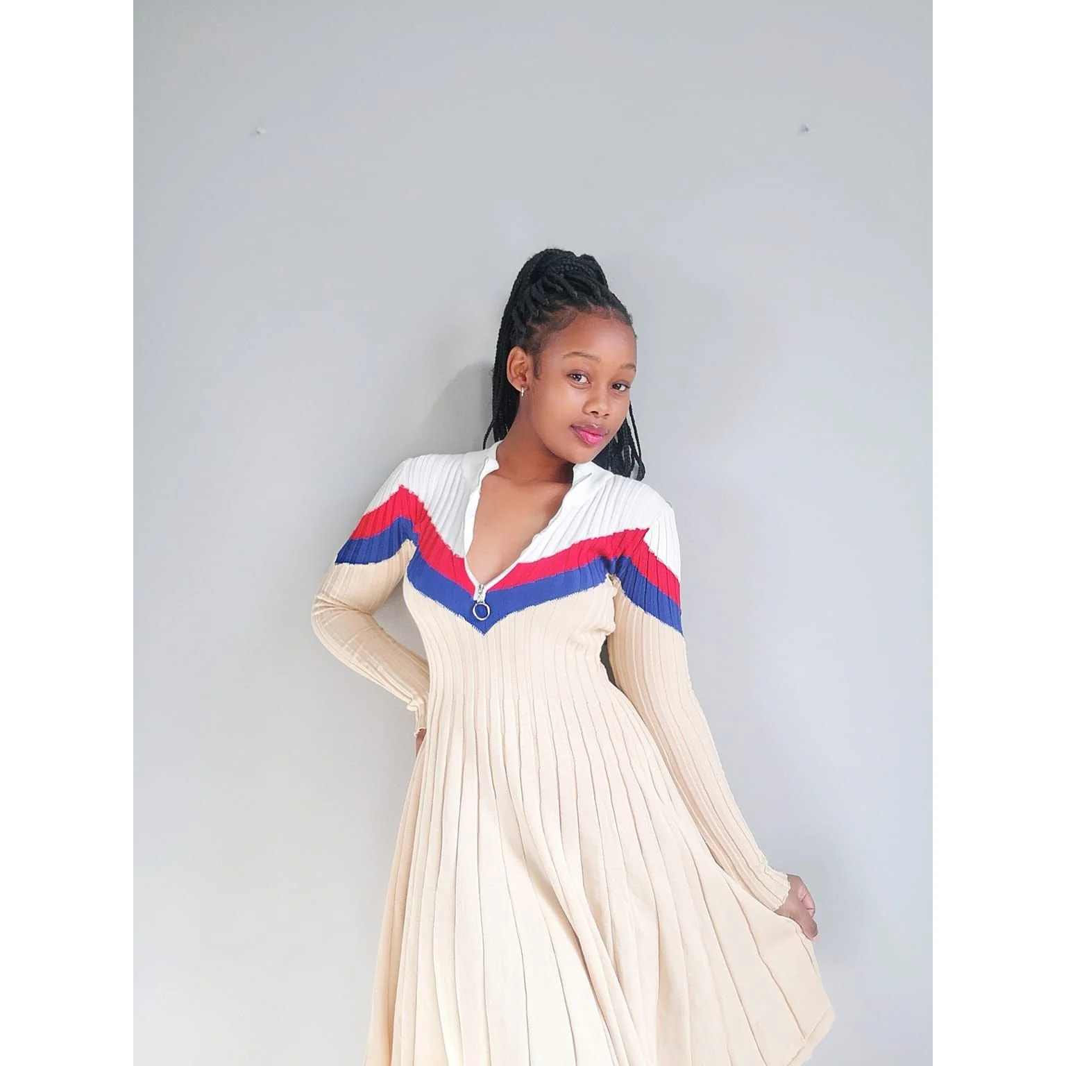Ribbed Sweater Dress - Image 2