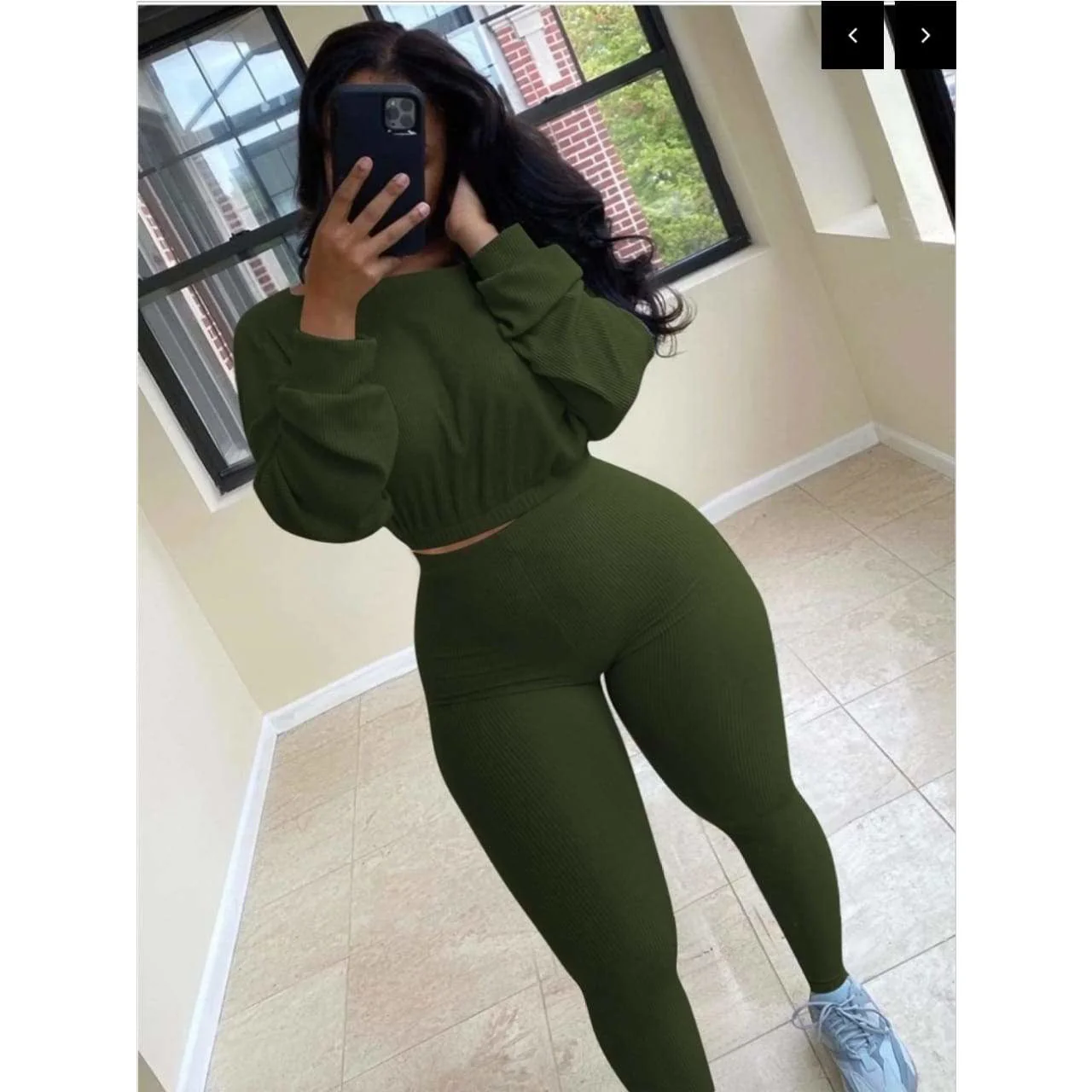 Ribbed Two Piece Set Tracksuit - Image 3