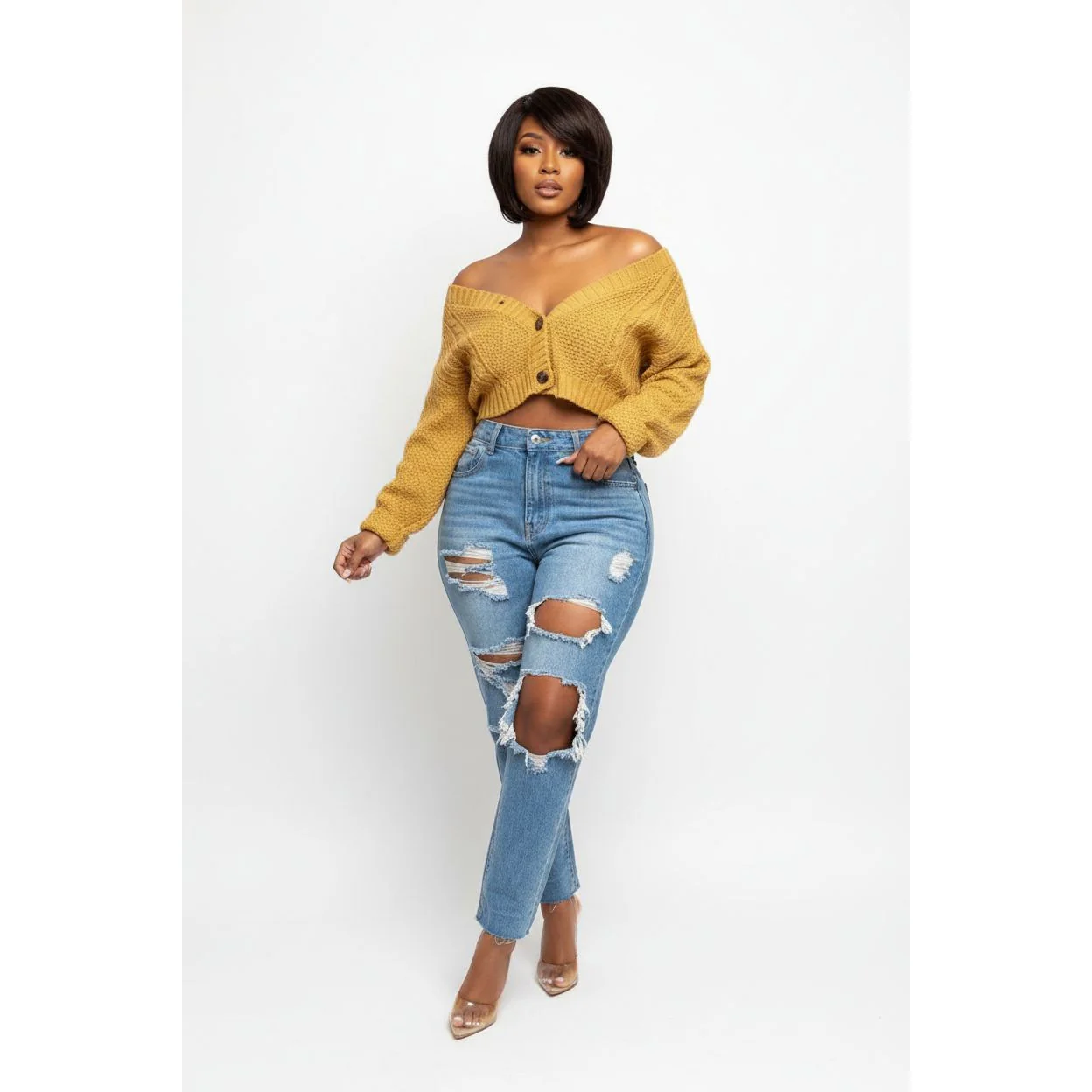 Ripped Mommy Jeans