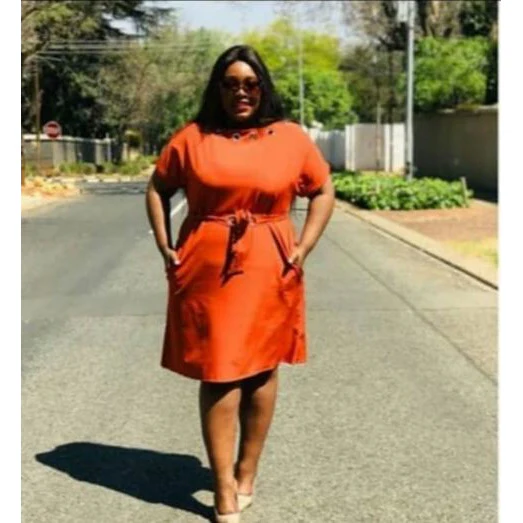 Round Holes Neck Dress  - Image 2