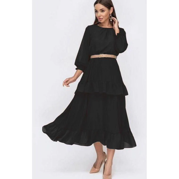 Round Neck Lace Dress - Image 2