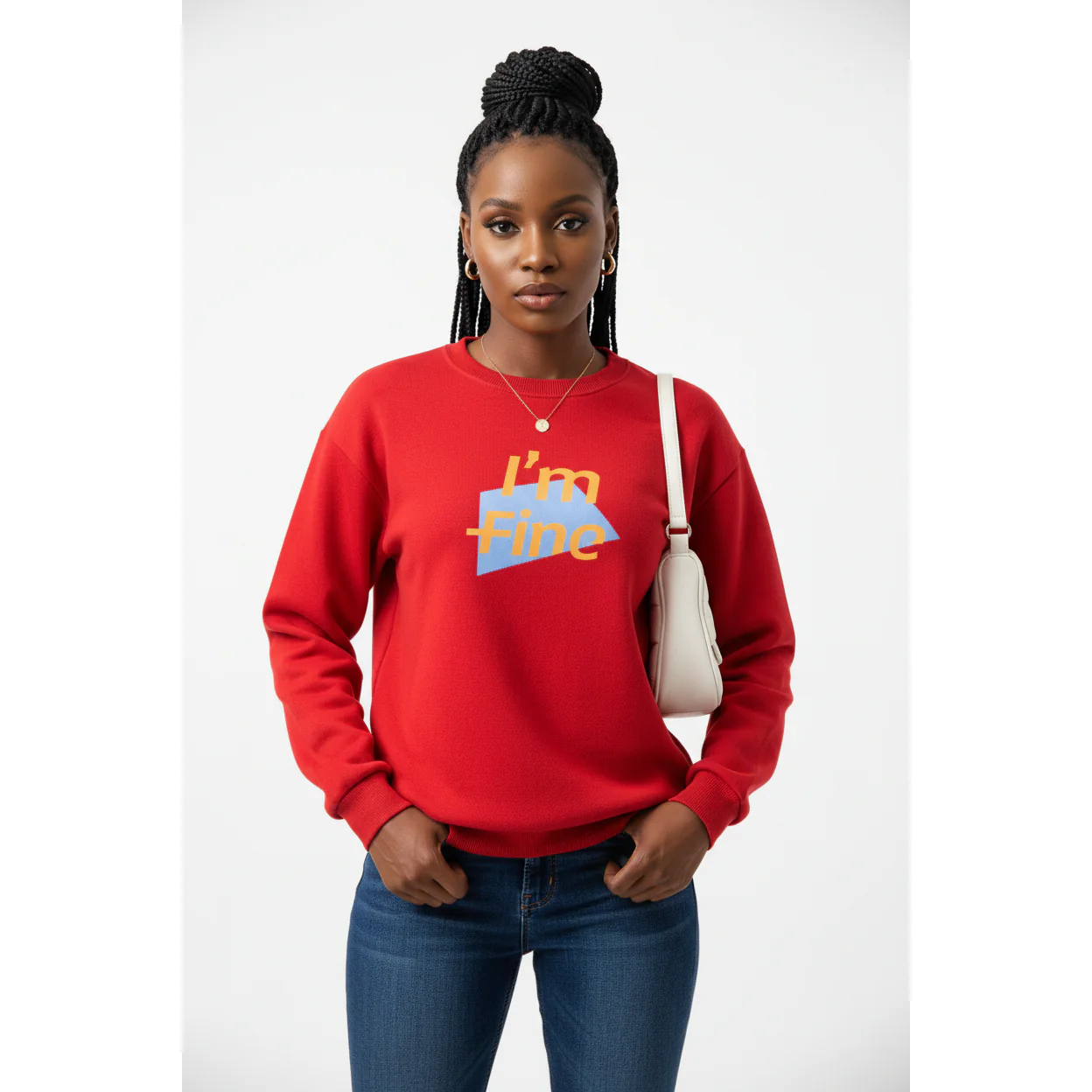 Round Neck Pullover Letter Printing Top Sweater. - Image 5