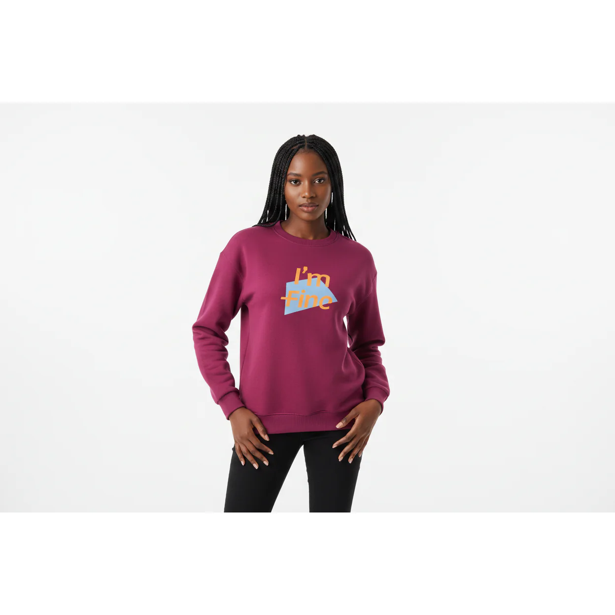 Round Neck Pullover Letter Printing Top Sweater. - Image 6