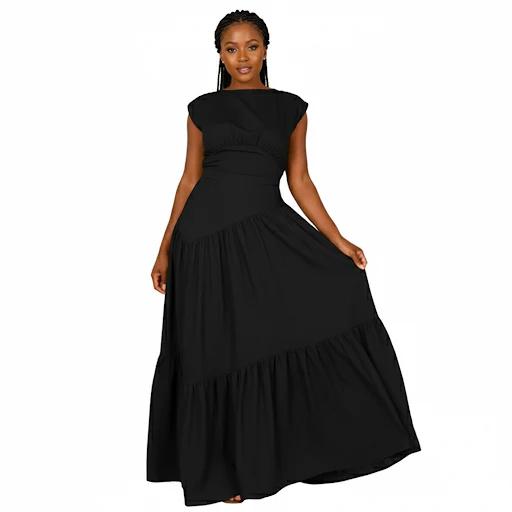 Round Neck  Sleeveless Dress - Image 2