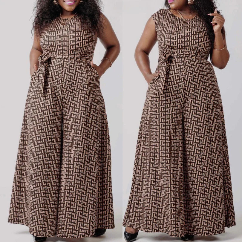 Round Neck Sleeveless Jumpsuit - Image 3