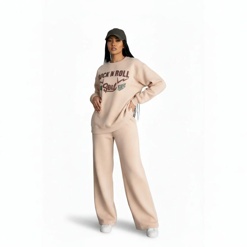 Royal Patch Cuff Sweatpants And Top Set - Image 2