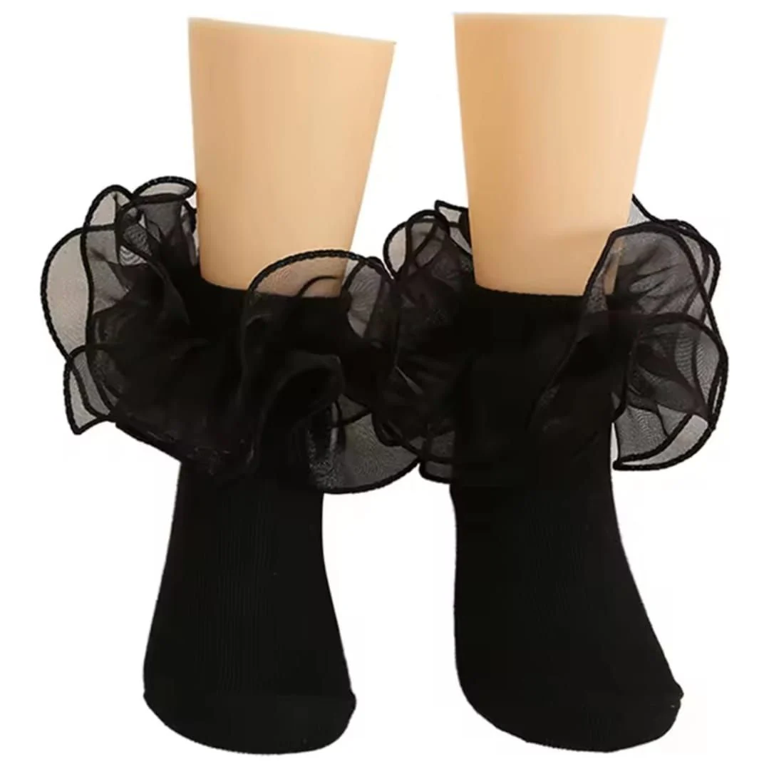Ruffle  Ankle Stocking Socks - Image 4