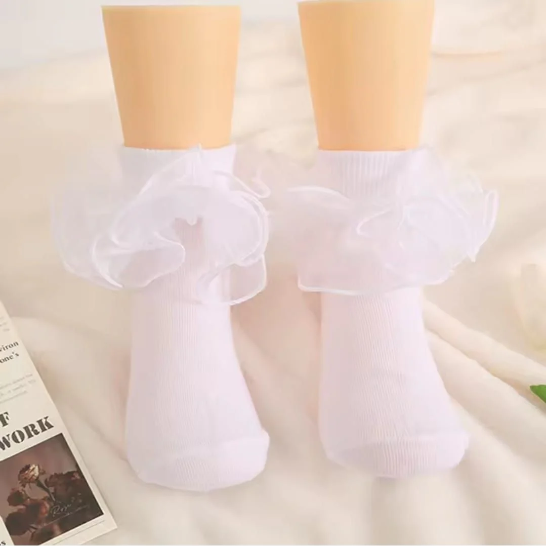 Ruffle  Ankle Stocking Socks - Image 5