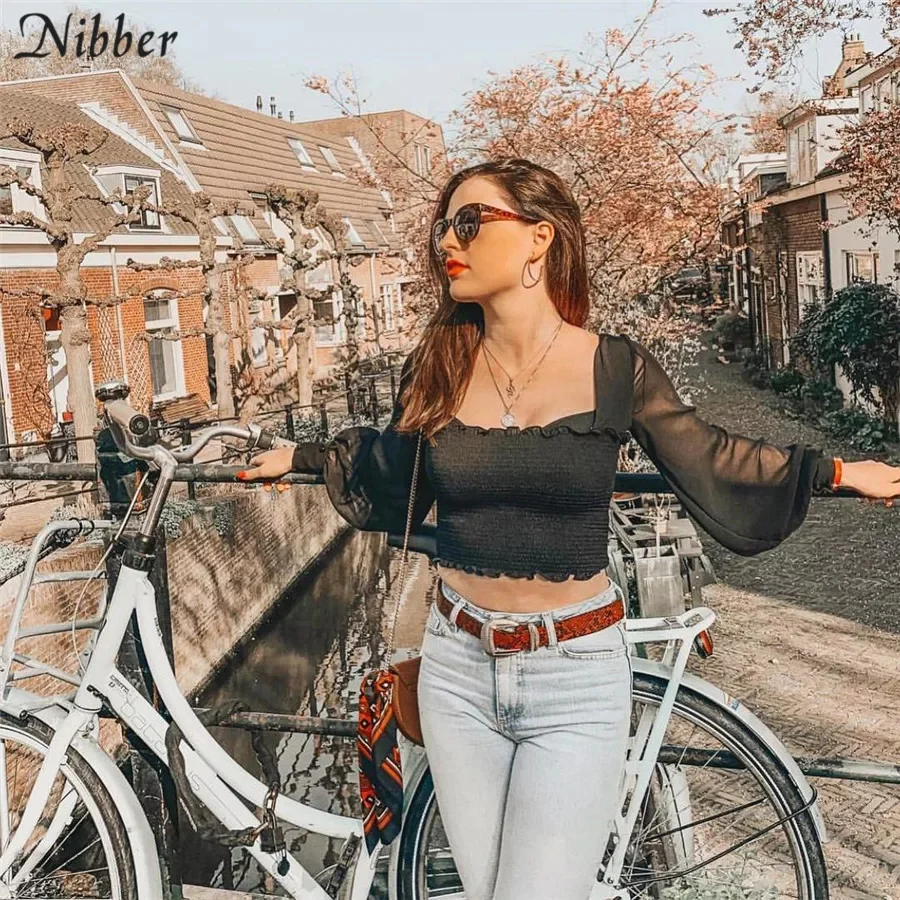 Ruffles see-through tops  - Image 3