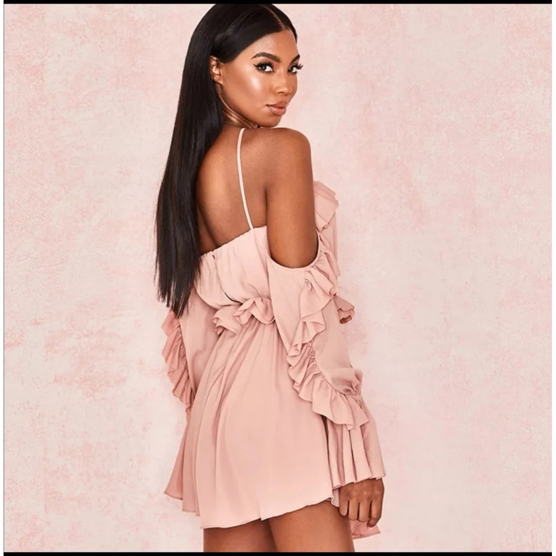 Ruffles Sexy Off the Shoulder Dress - Image 5