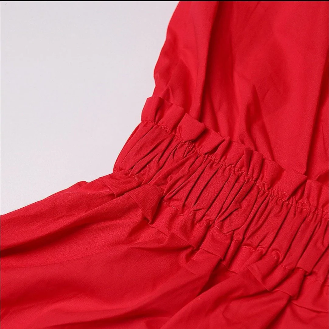Ruffles Stand Collar Dress - Image 4