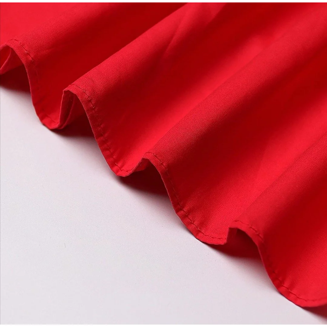 Ruffles Stand Collar Dress - Image 6