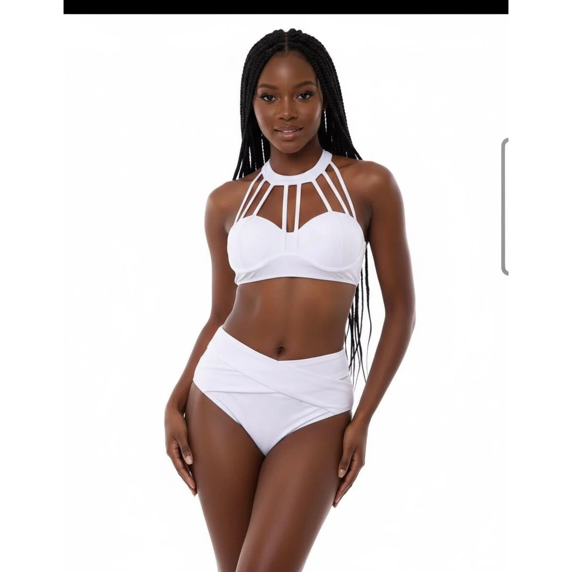 High Waist Push Up Bandage Bikini - Image 3