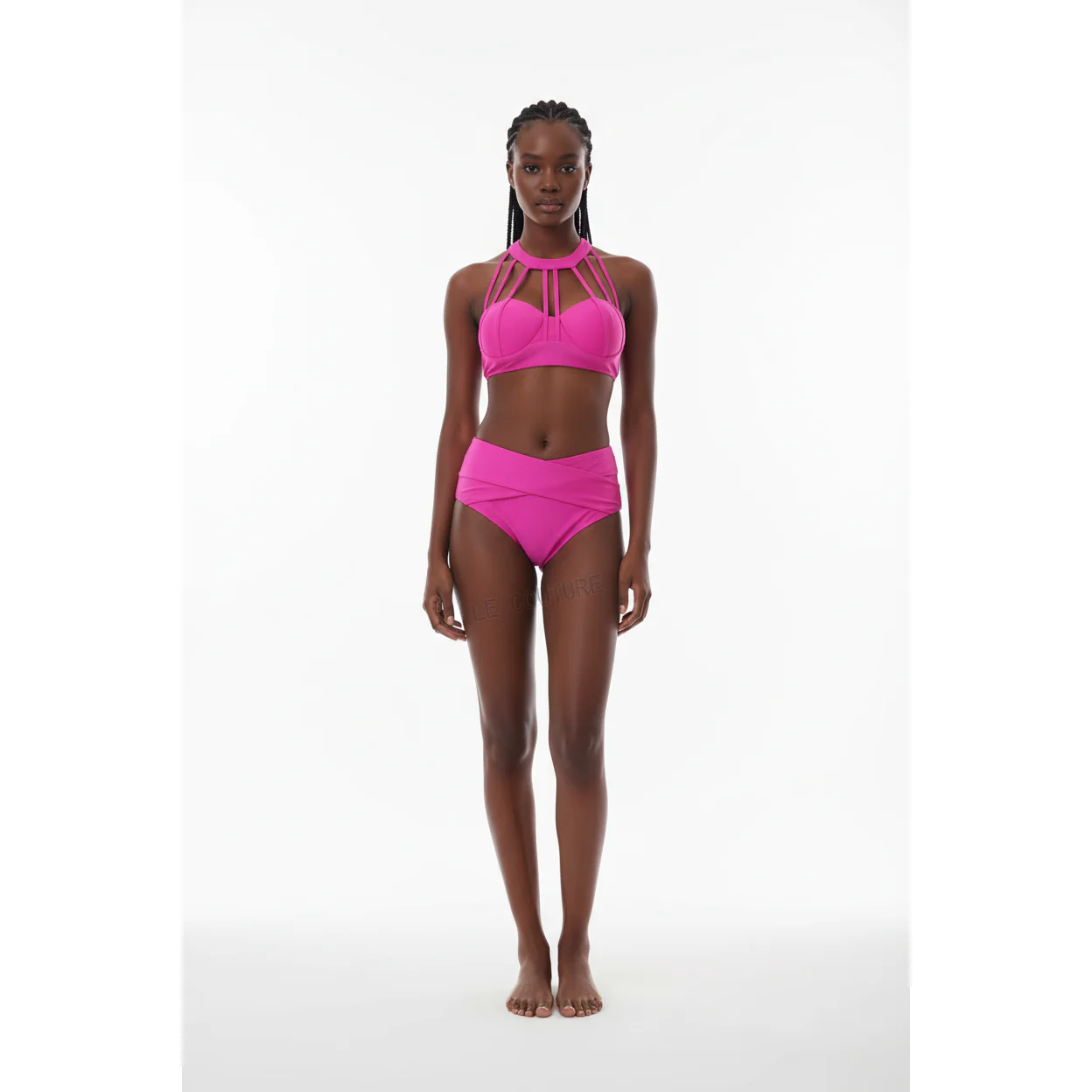 High Waist Push Up Bandage Bikini - Image 5