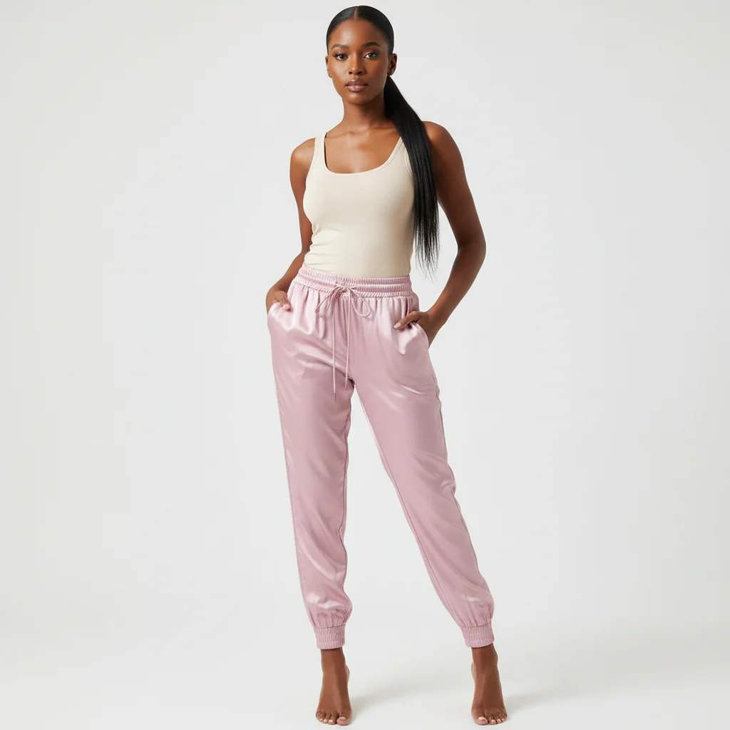 Satin Cargo Pants - Image 3