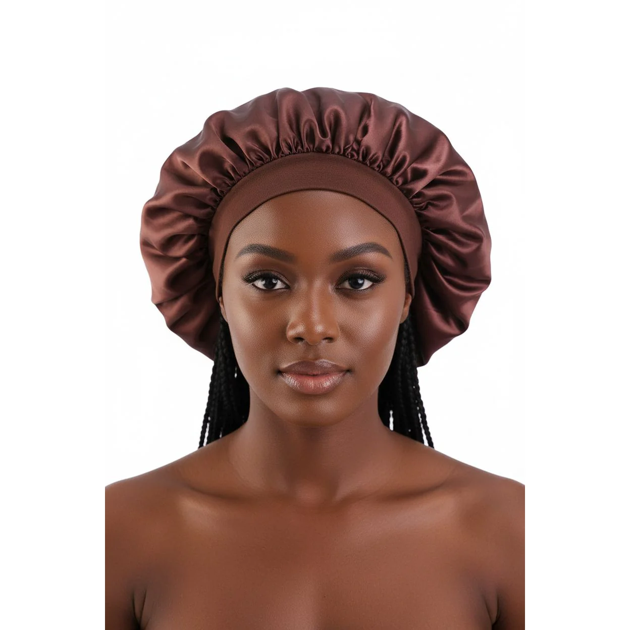 Satin Hair Bonnet Bed Hat Head Cover - Image 3