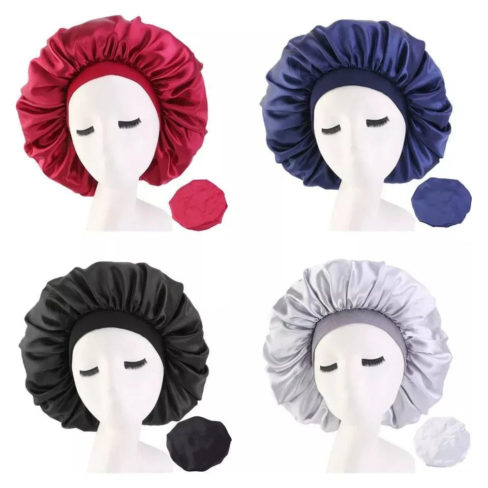 Satin Hair Bonnet Bed Hat Head Cover - Image 5
