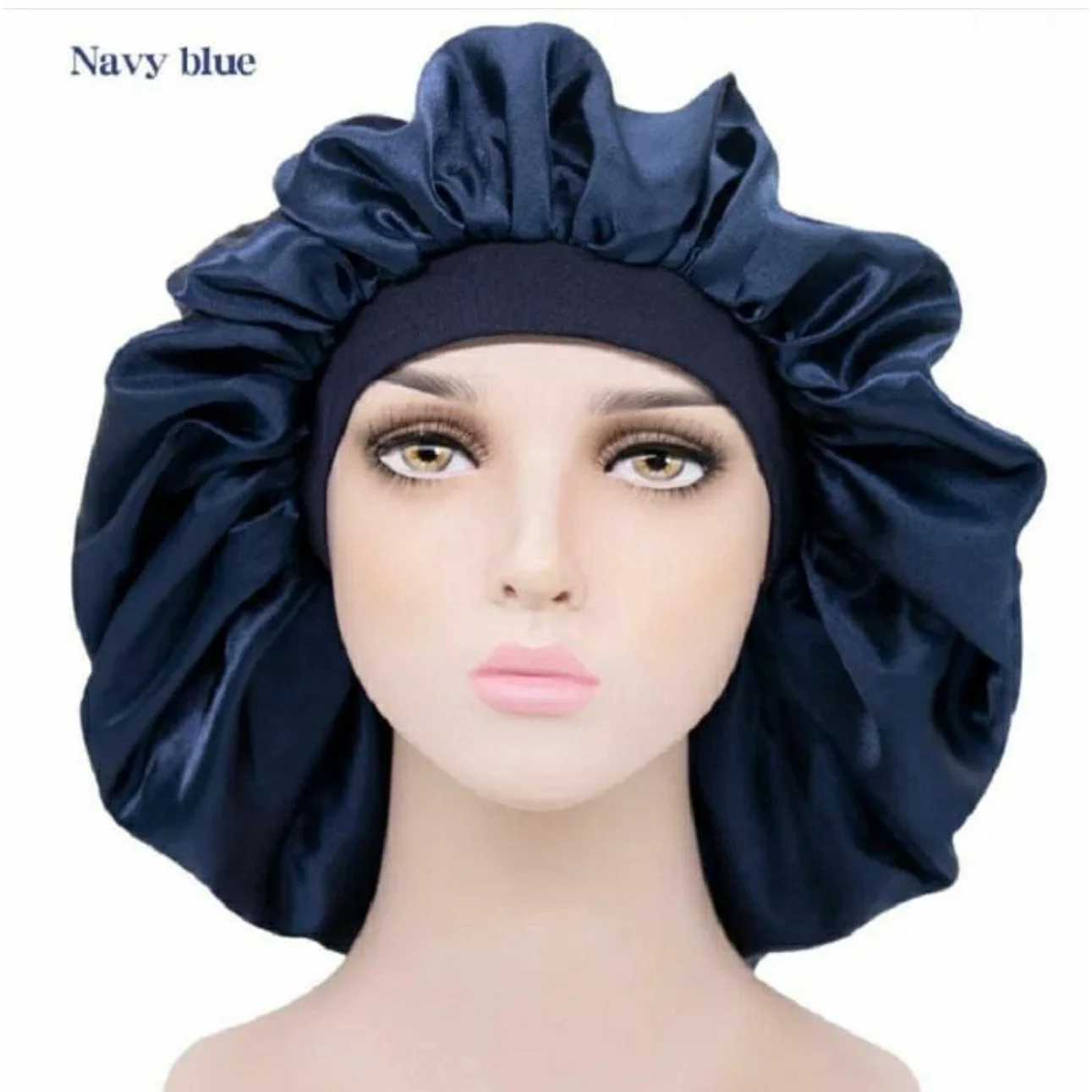 Satin Hair Bonnet Bed Hat Head Cover - Image 7