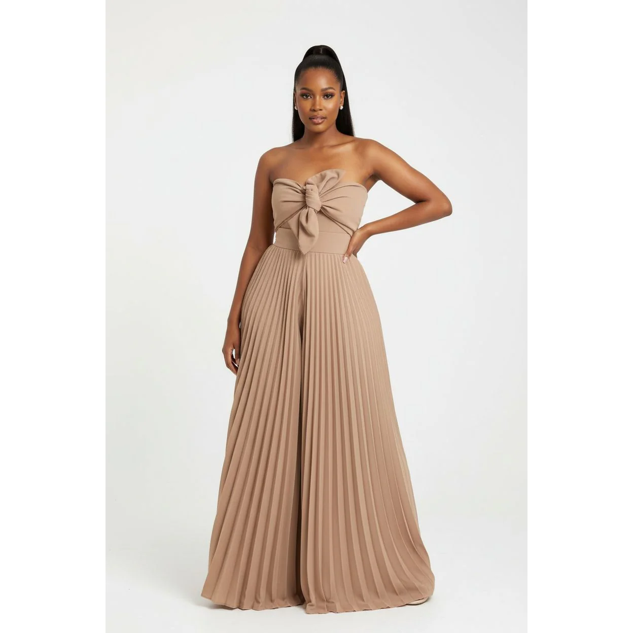 Satin pleated Palaza Pants  - Image 2