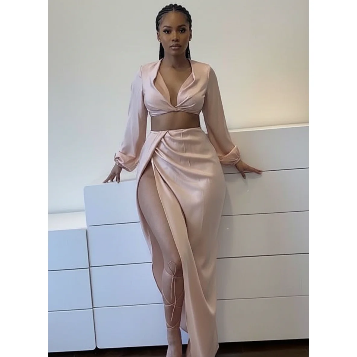 Satin Twin Set - Image 3