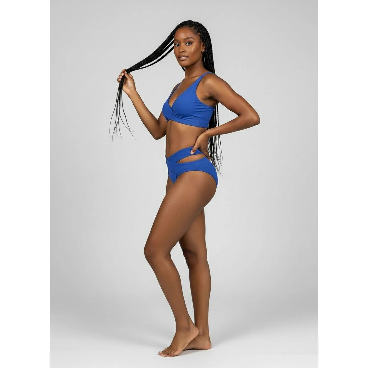 Sea Level Essentials Gathered Side High Waist Swimsuit - Image 2