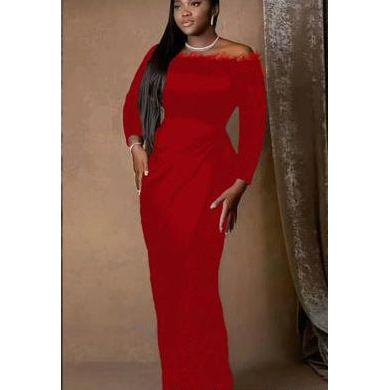 Off-Shoulder Sequined Mermaid Prom Dress - Image 2
