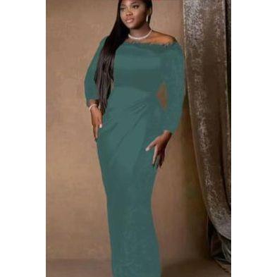 Off-Shoulder Sequined Mermaid Prom Dress - Image 3