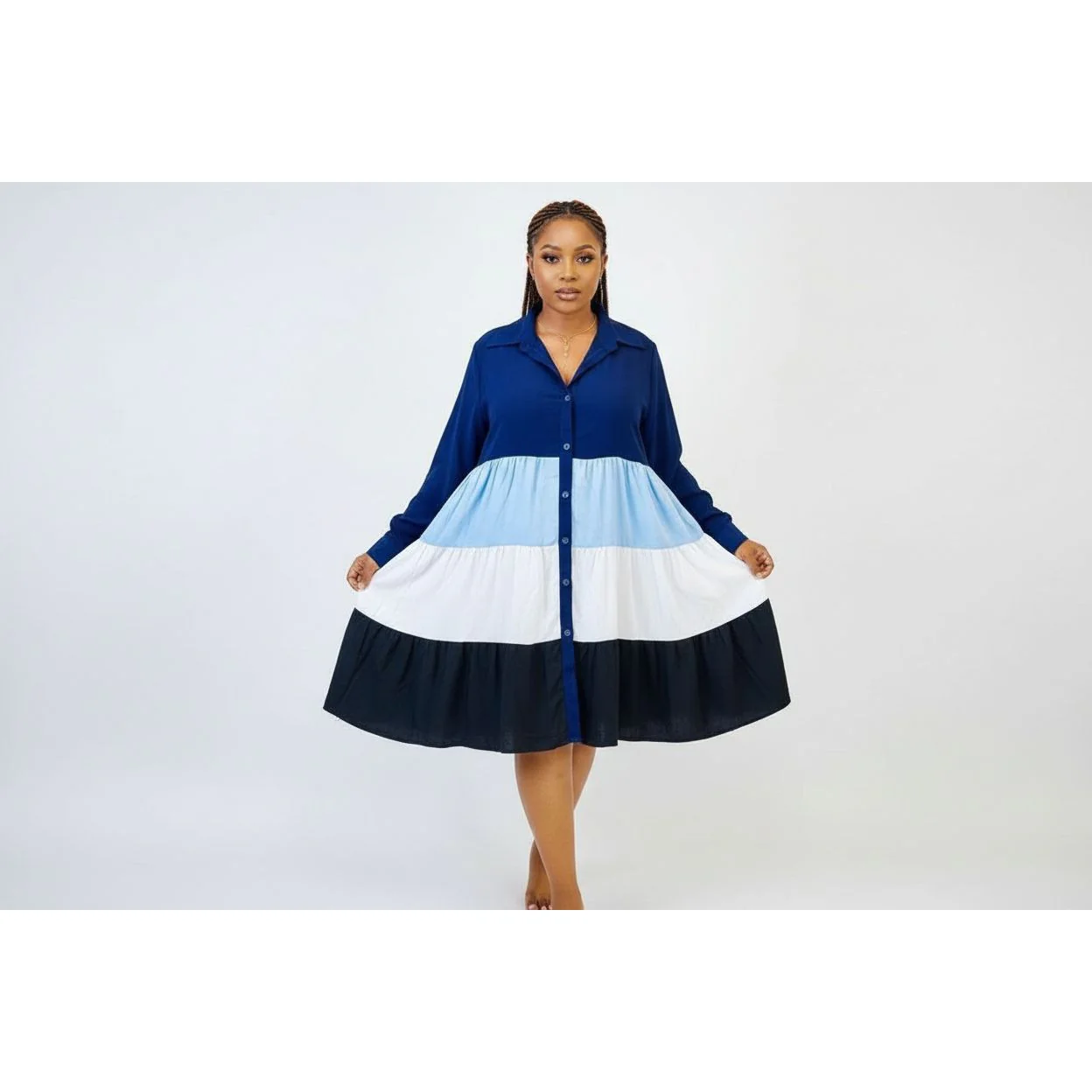 Sexy Babydoll Midi Dress - Image 5