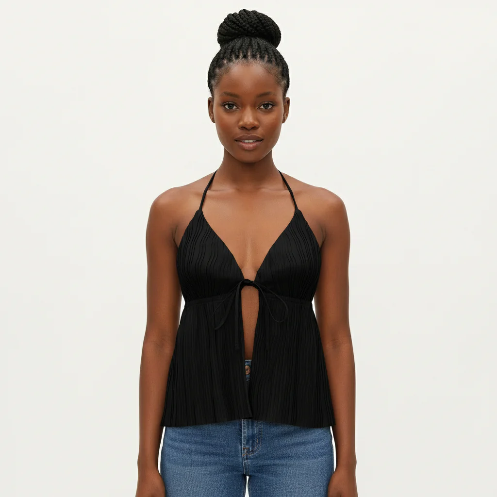 Sexy Backless V-Neck Top - Image 2