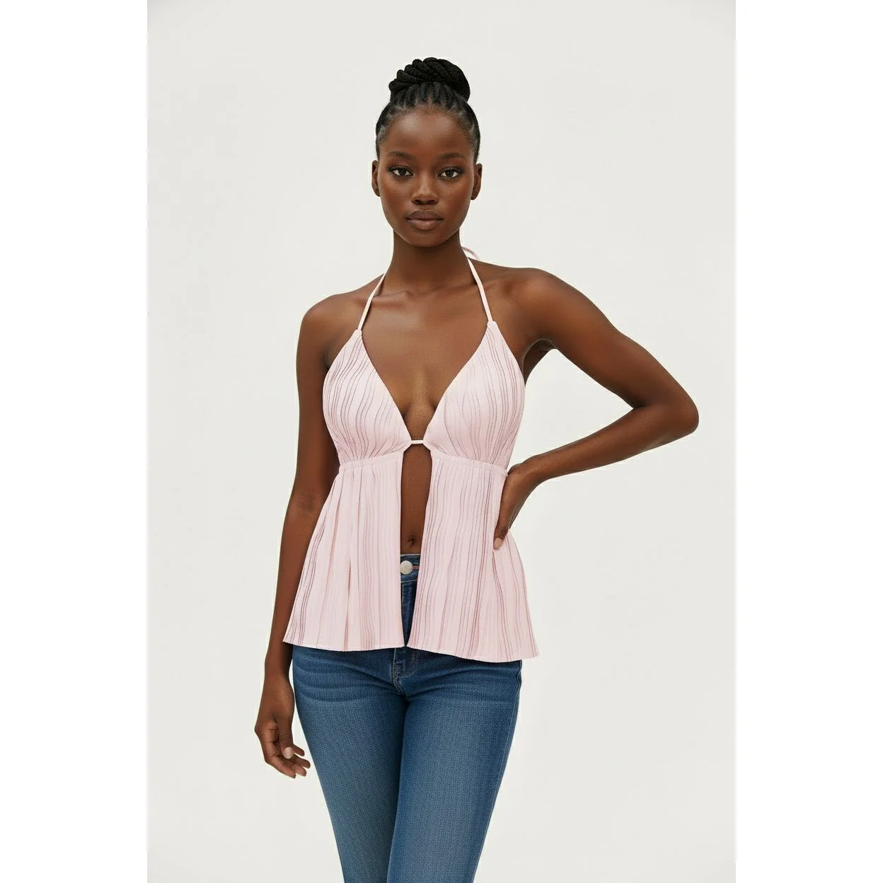 Sexy Backless V-Neck Top - Image 4