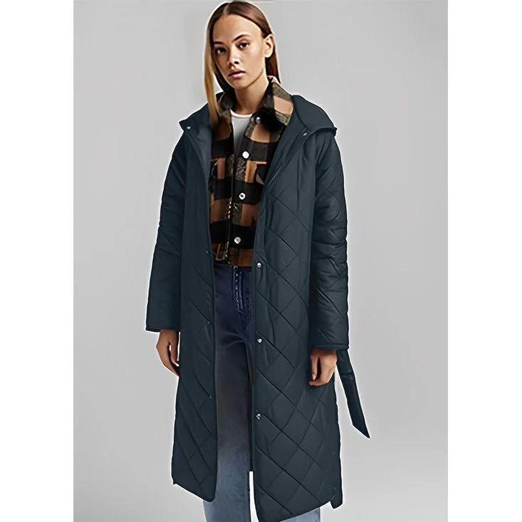 Sexy Buttoned Long Coat - Image 3