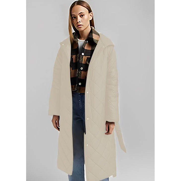 Sexy Buttoned Long Coat - Image 4