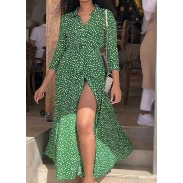 Sexy Buttoned Maxi Dress - Image 5