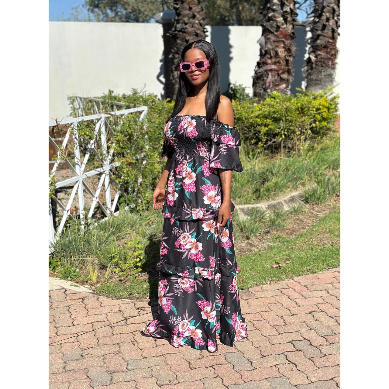 Sexy Floral Maxi Dress - Image 2