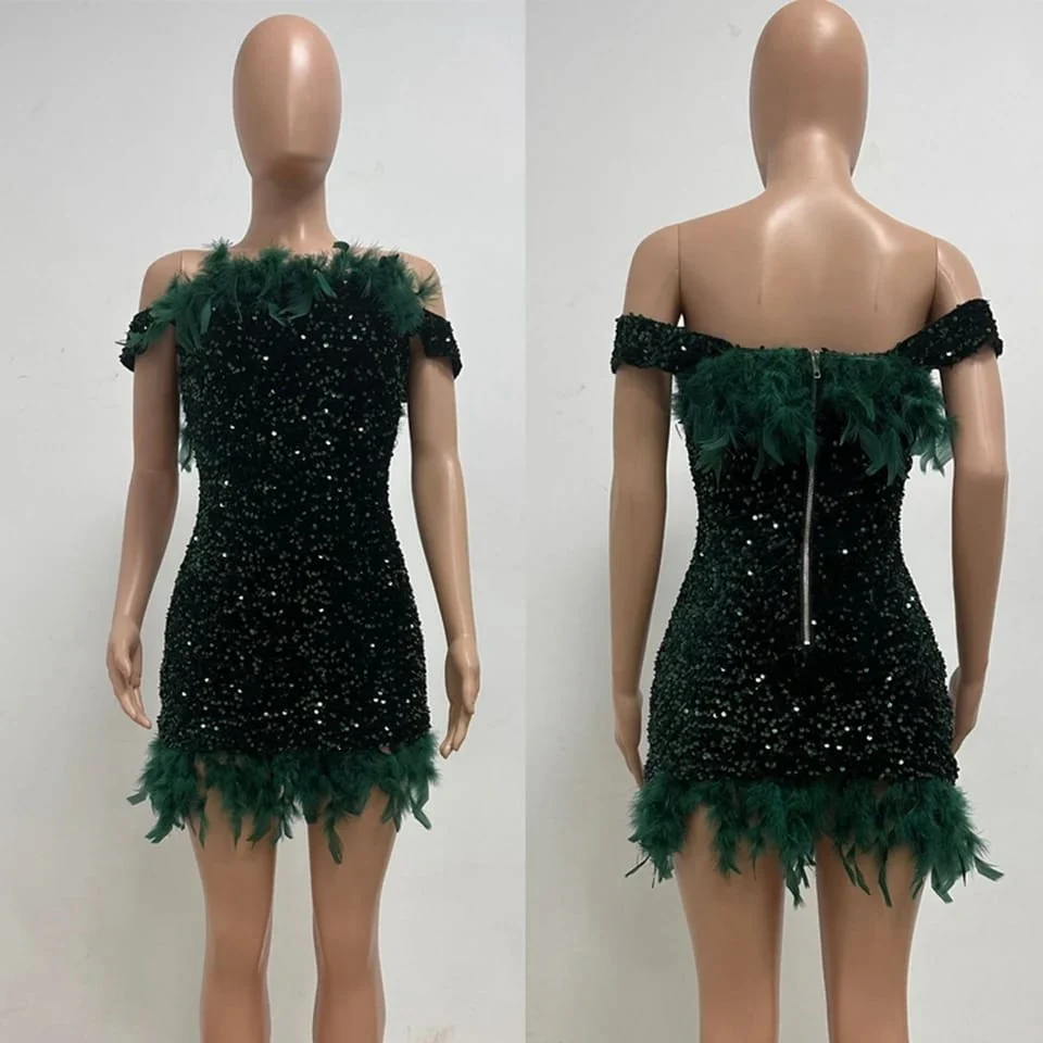Sexy Glitter Sleeveless Dress - Image 5