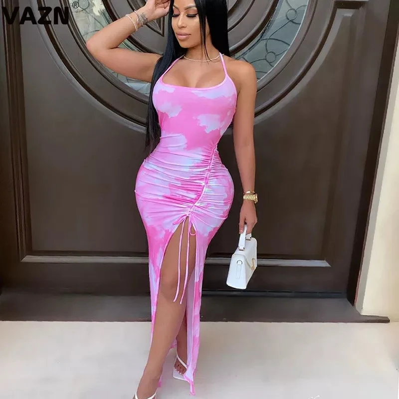 Sexy Halter Off Shoulder Backless Dress - Image 3