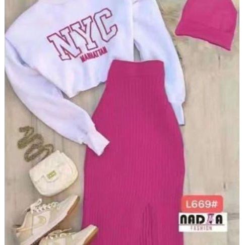 Sexy Knitted 3 Piece Set - Image 4