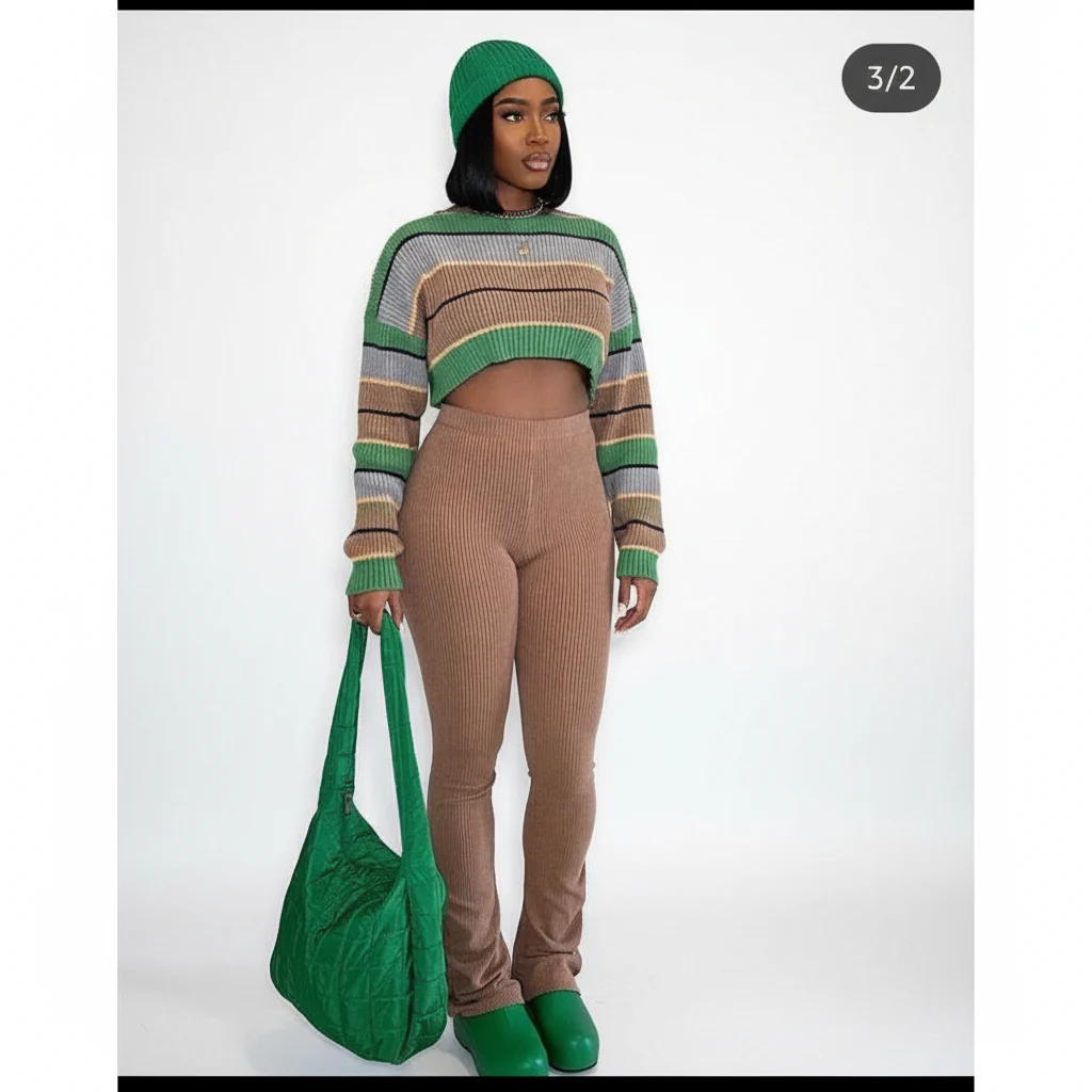 Sexy Knitted 3 Piece Set - Image 4
