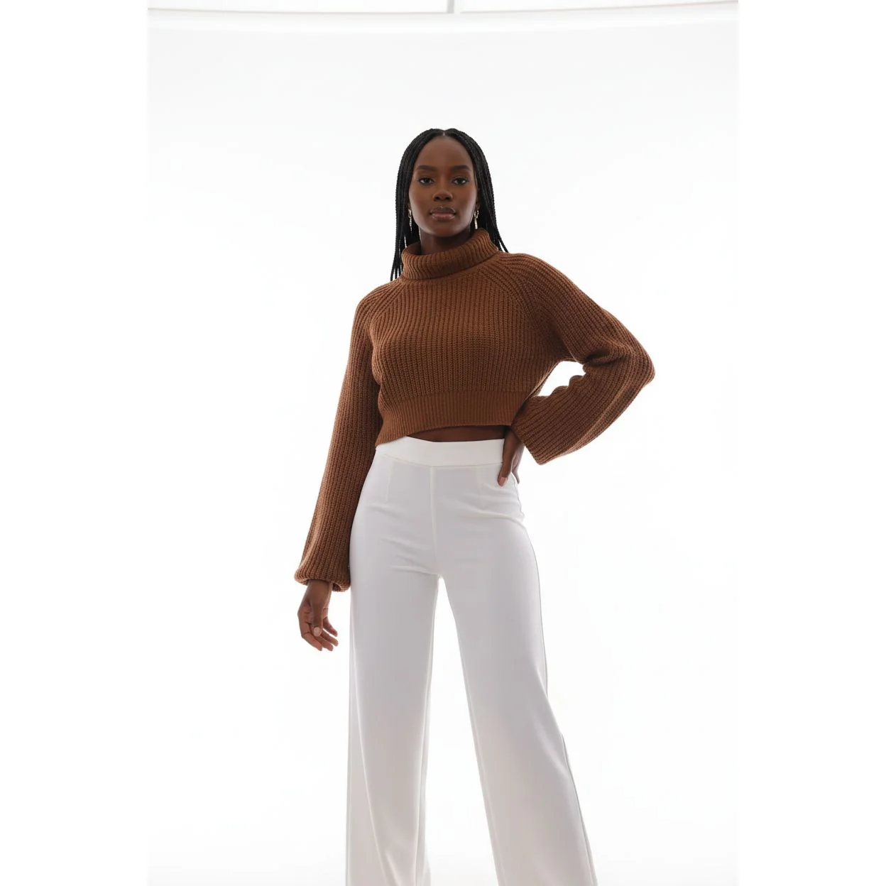 Sexy Knitted Crop Top - Image 3