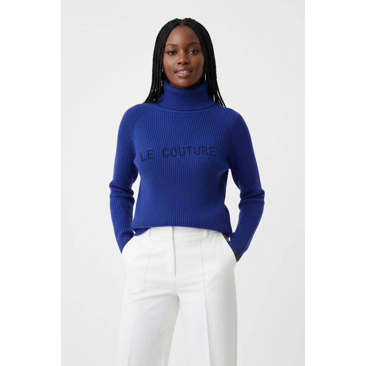 Sexy Knitted Polo Neck - Image 2