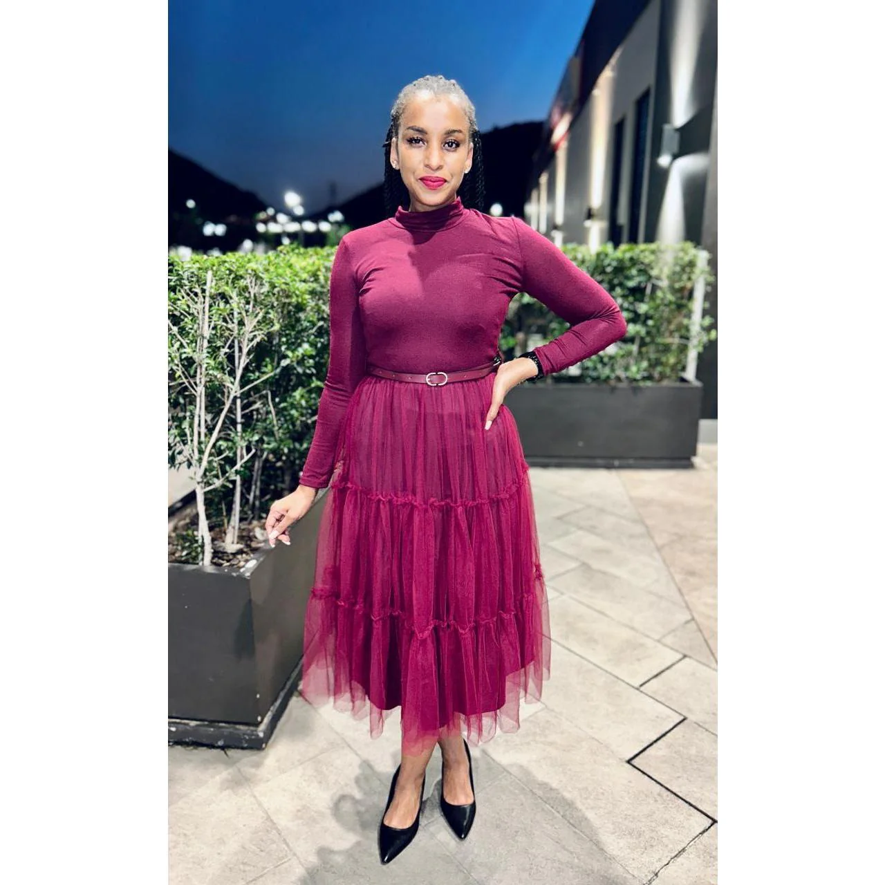 Sexy Long Sleeve Lace Dress - Image 4