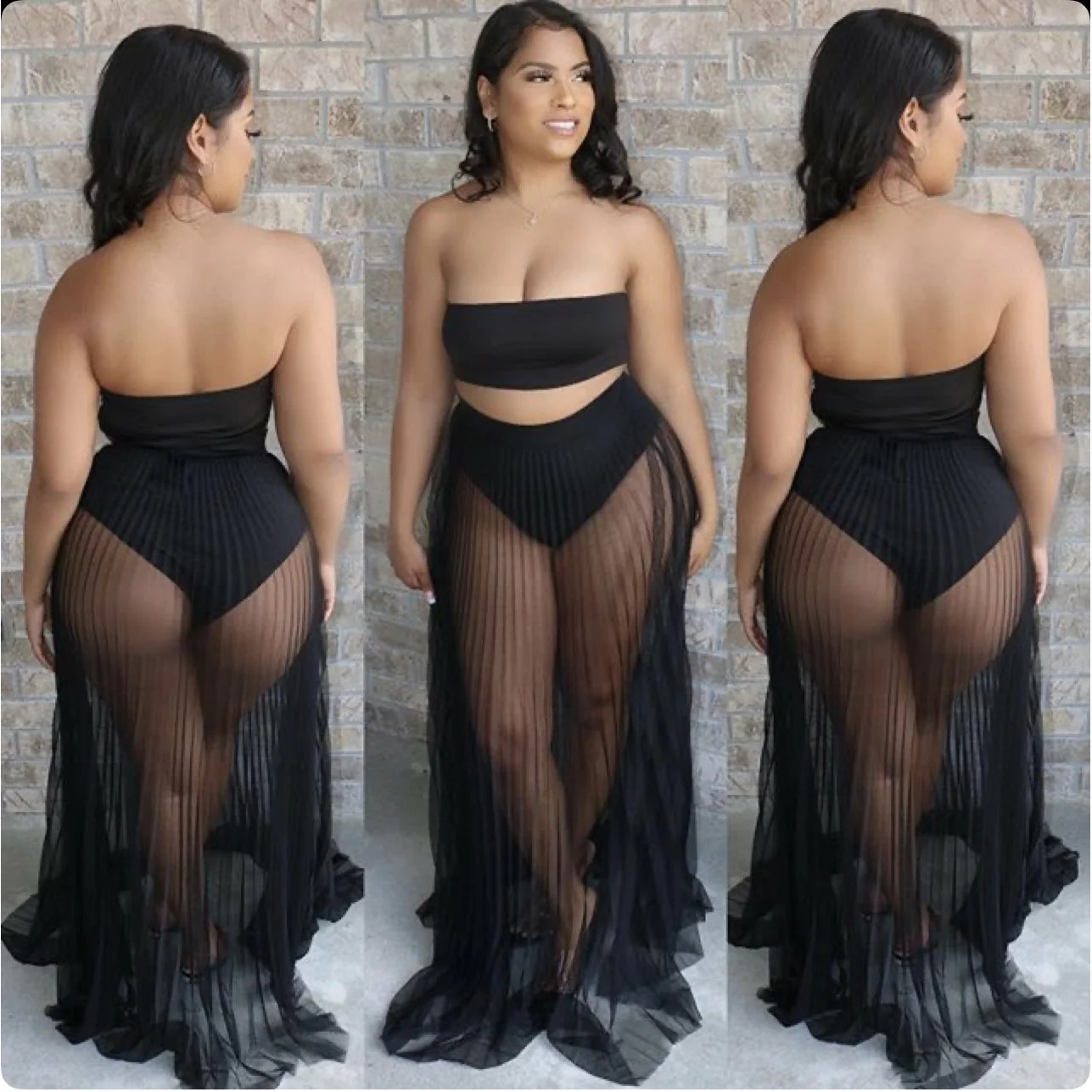 Sexy Mesh See Through Matching Sets - Image 2