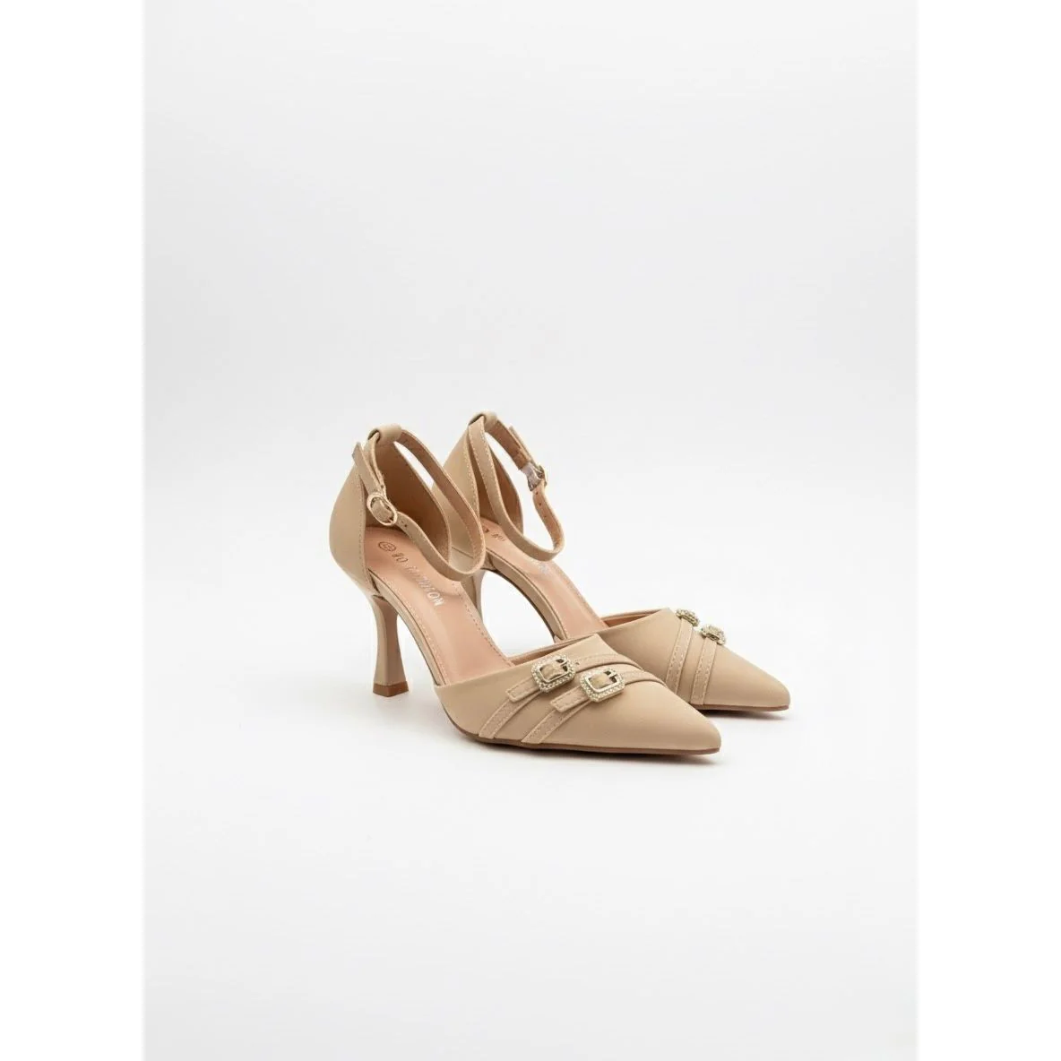Sexy Metal Clasp Pointy Heel Pumps Shoes - Image 2