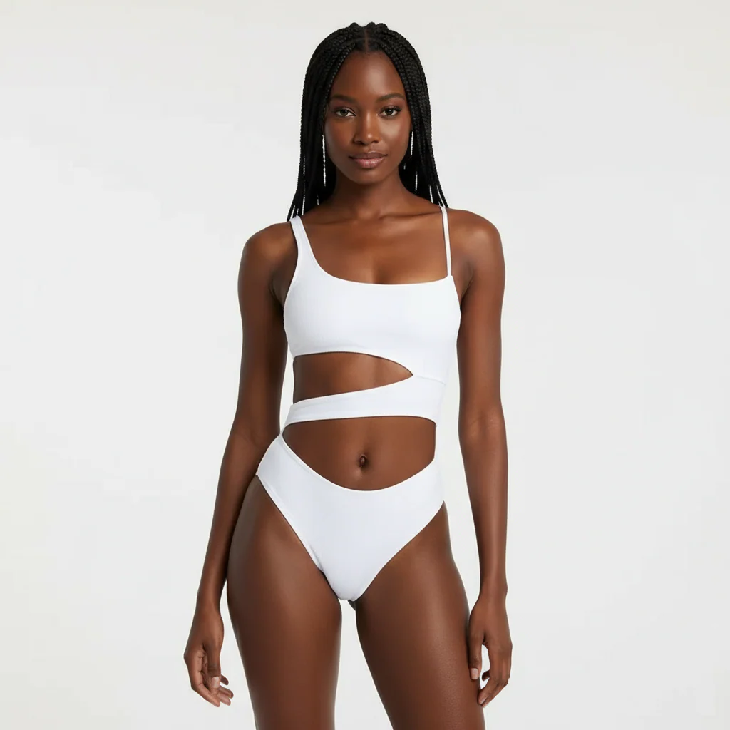 Sexy One Piece Hollow Bikini Swimsuit - Image 3