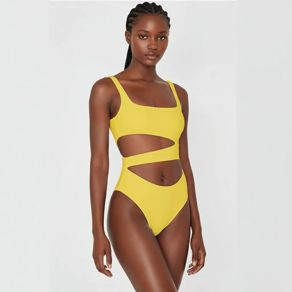 Sexy One Piece Hollow Bikini Swimsuit - Image 6