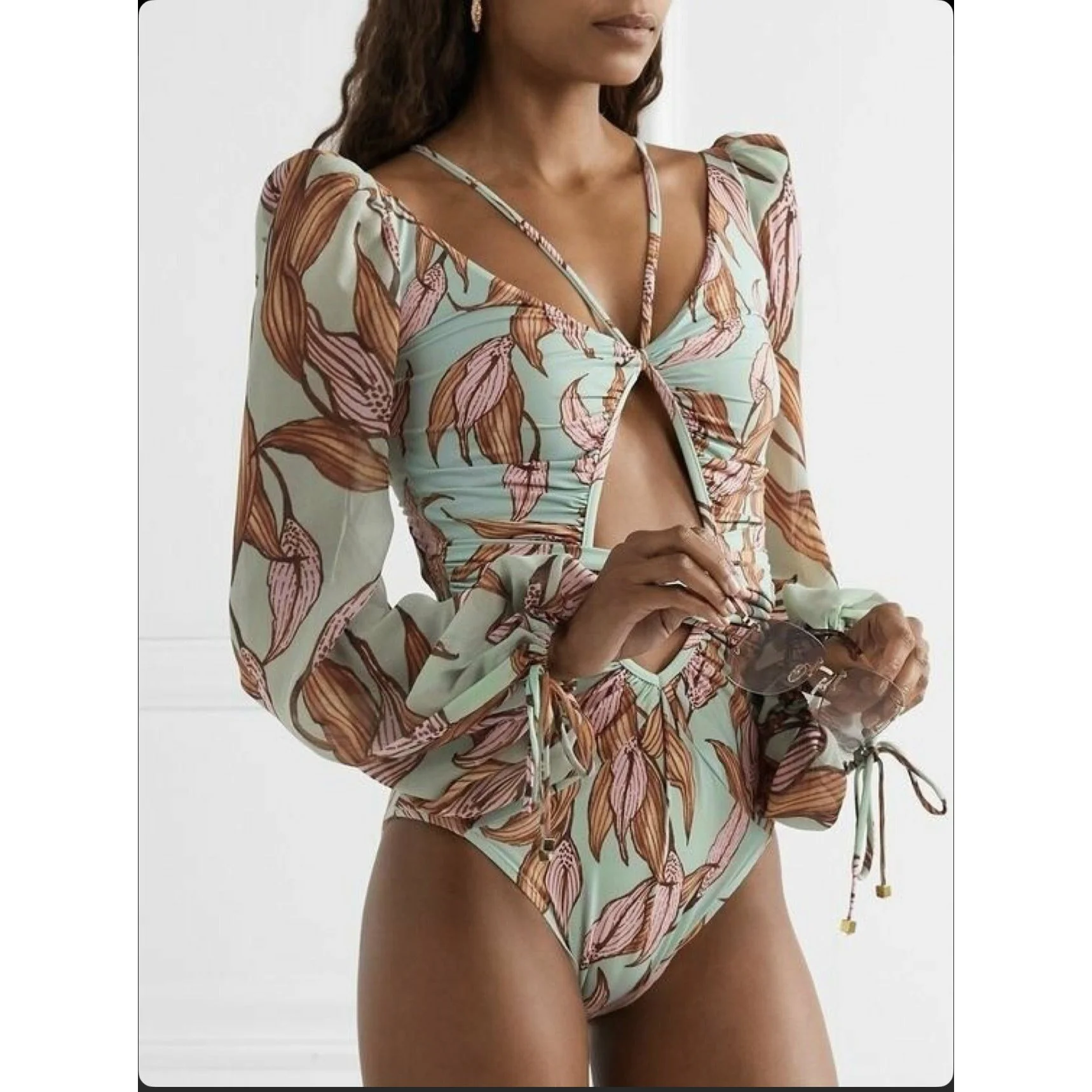 Sexy one-piece printed bikini swimsuit - Image 3