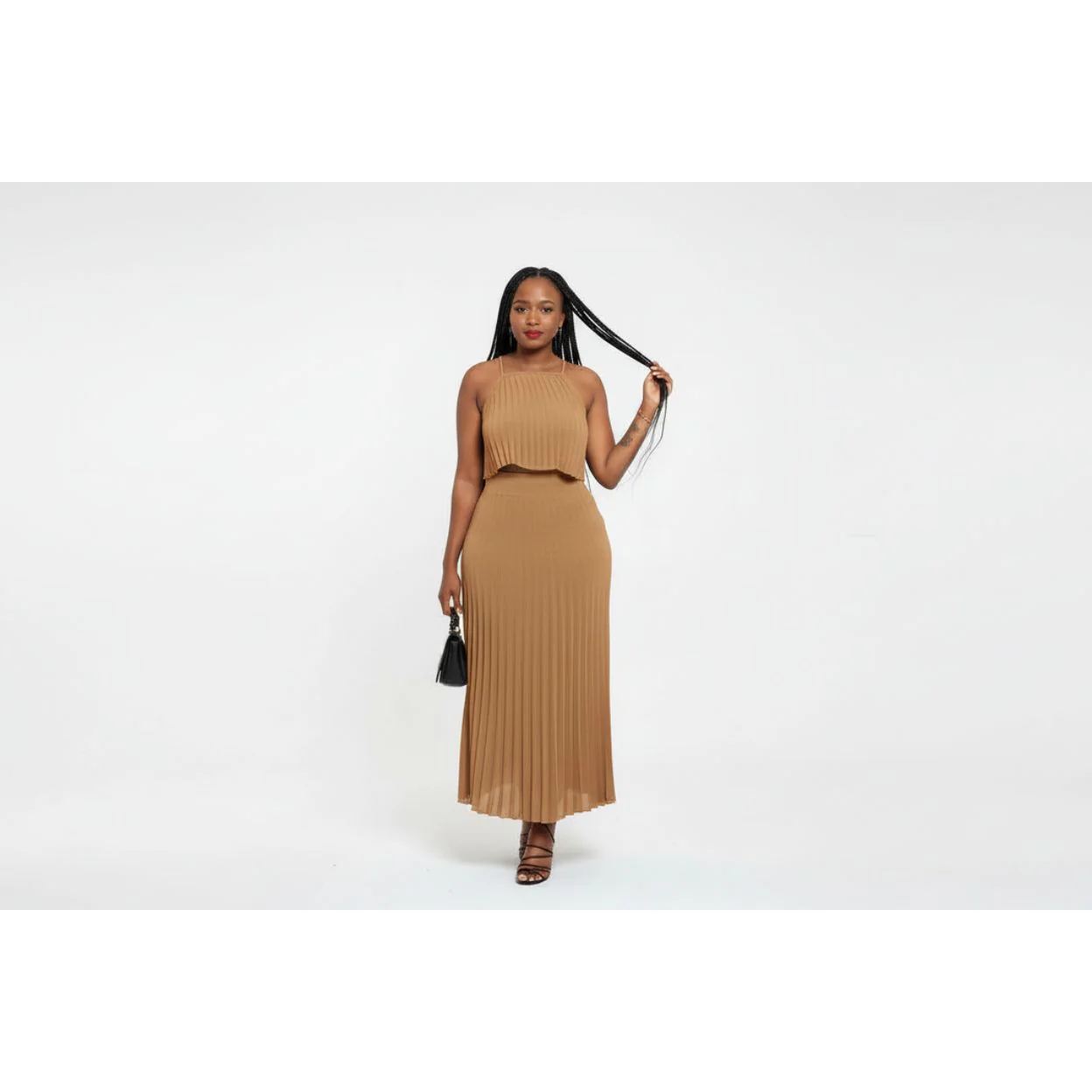 Sexy Pleated Outfit Set - Image 5