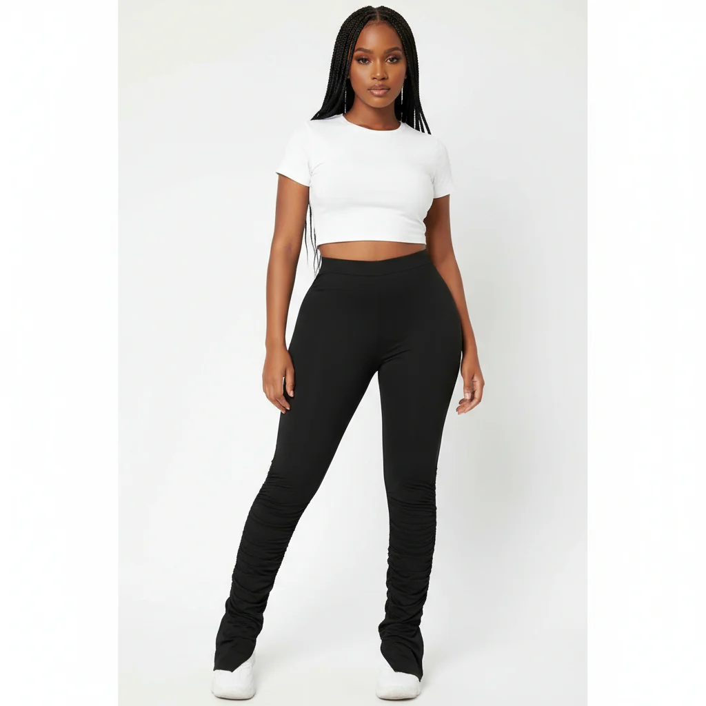 Sexy Ruffled Bottom Pants - Image 2